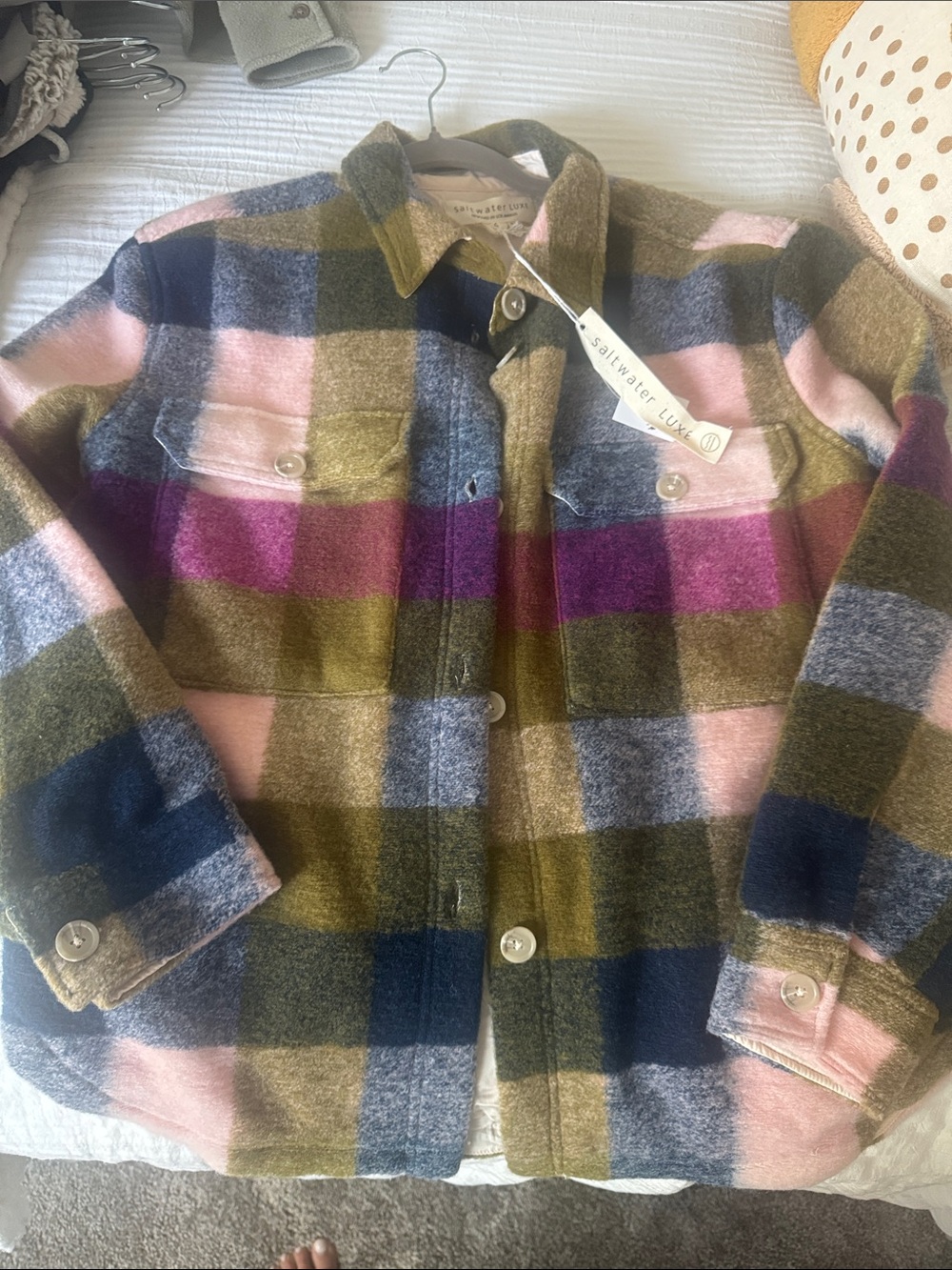 Saltwater Luxe plaid jacket